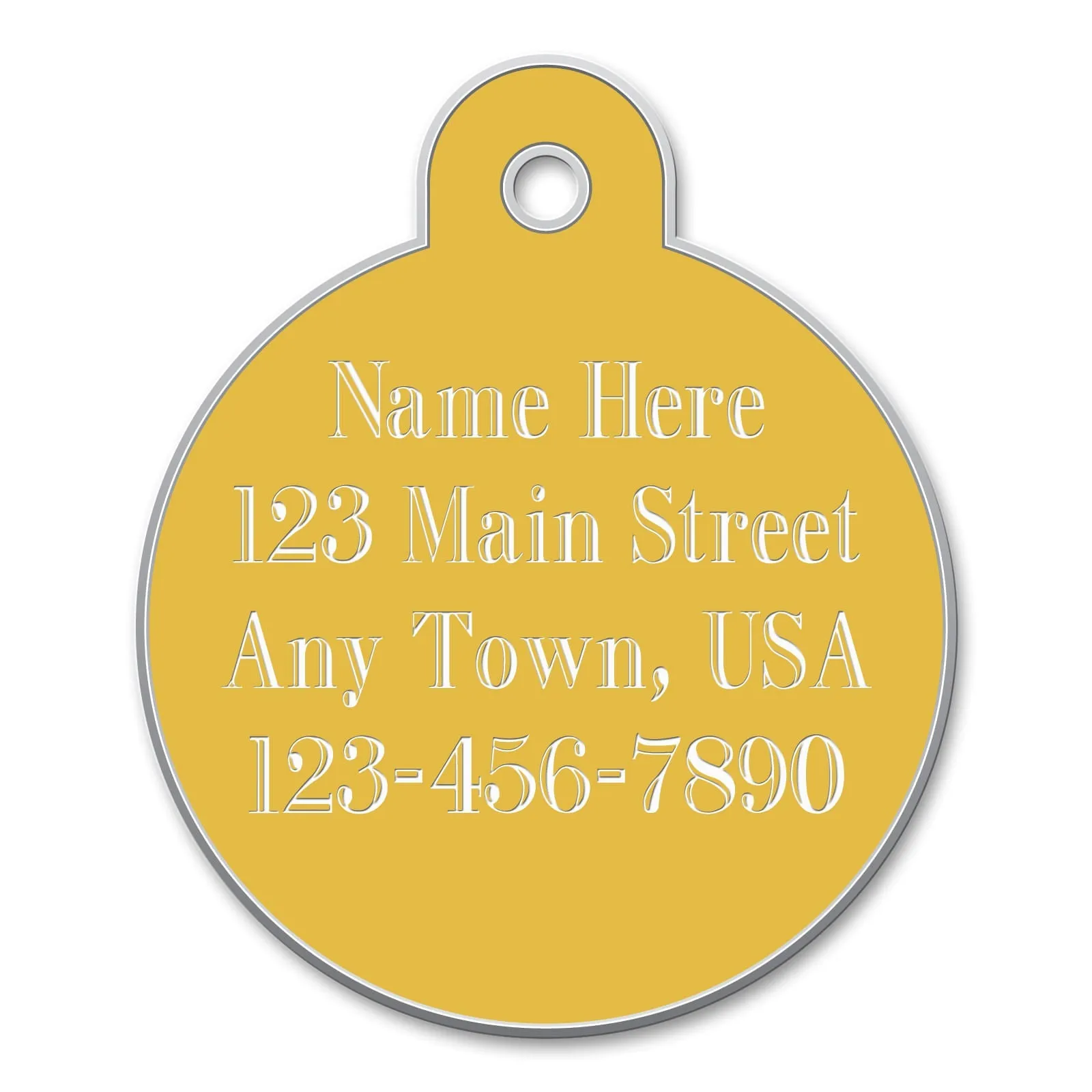 Small Circle Shaped Dog Tags