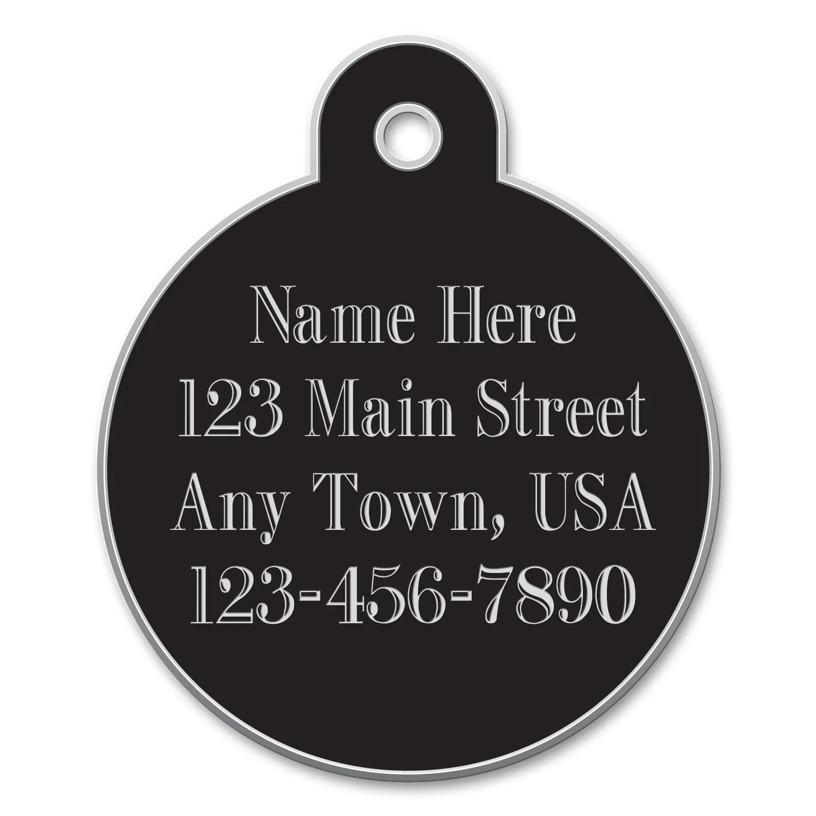 Small Circle Shaped Dog Tags