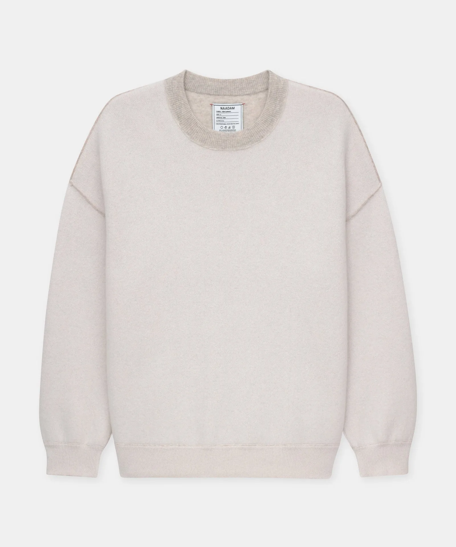 Super Luxe Cashmere Double Faced Crewneck