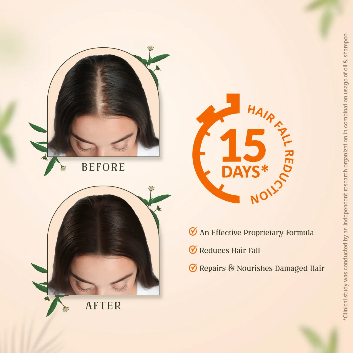 Trichup Hair Fall Control Shampoo 640ml & Cream 200ml - Enriched with Amla, Bhringraj & Licorice - Helps to Reduce Hair Fall & Strengthens Your Hair follicles