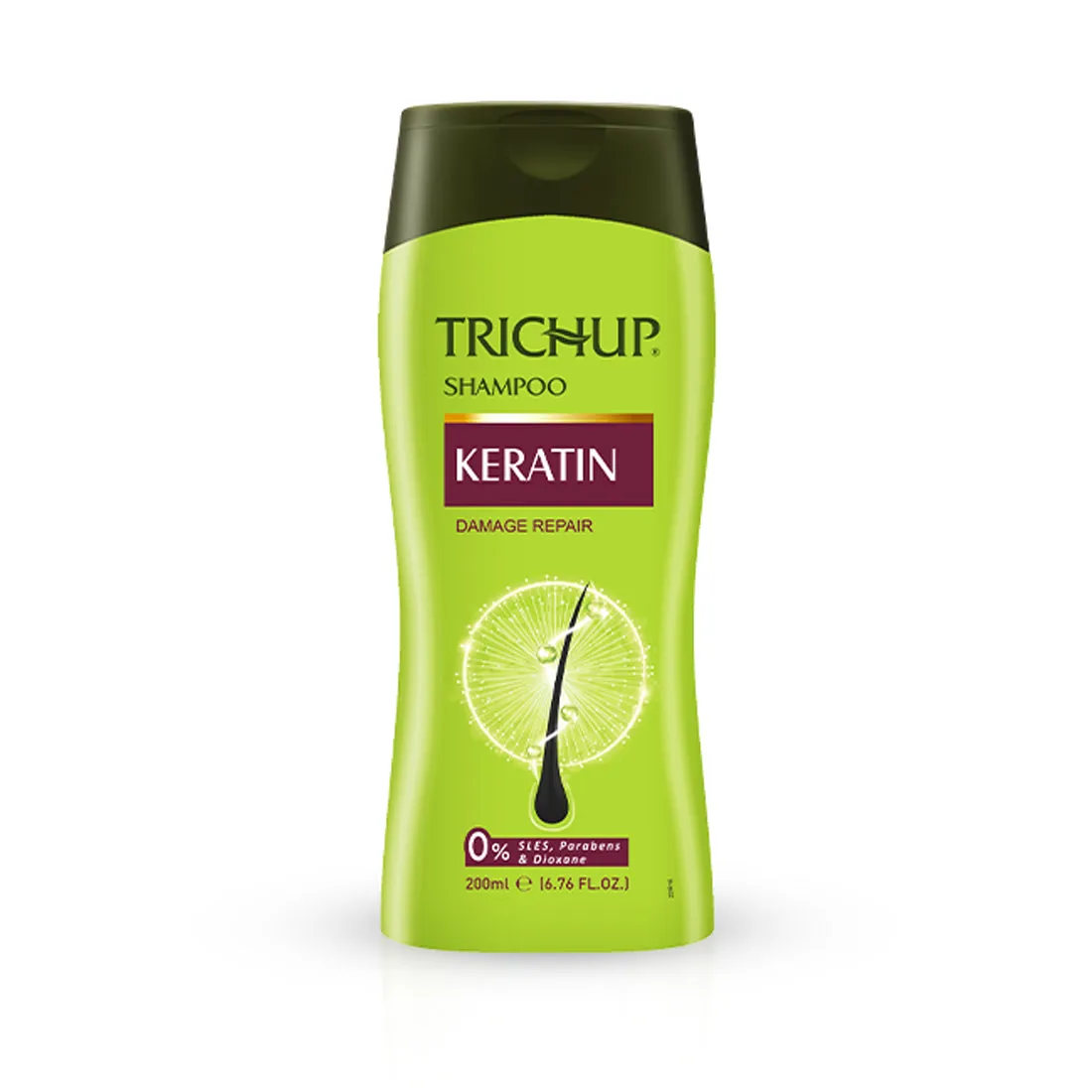 Trichup Keratin Hair Shampoo - For Damaged Hair Repair - Rebuild Strength, Returns Elasticity & Reduces Breakage - Get Healthy, Shiny and Frizz-free Hair