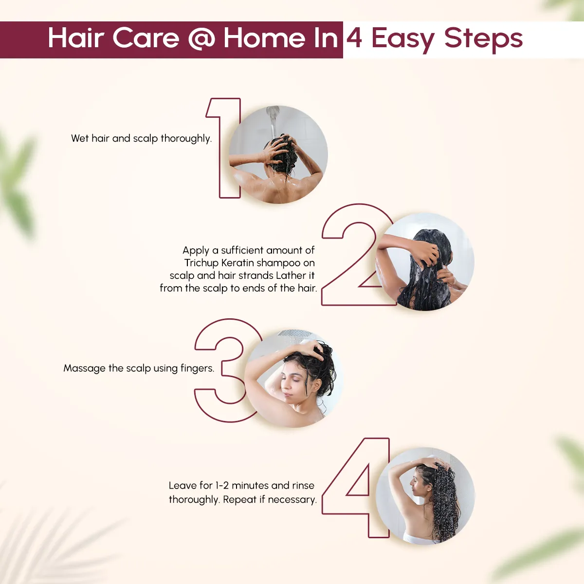 Trichup Keratin Hair Shampoo - For Damaged Hair Repair - Rebuild Strength, Returns Elasticity & Reduces Breakage - Get Healthy, Shiny and Frizz-free Hair