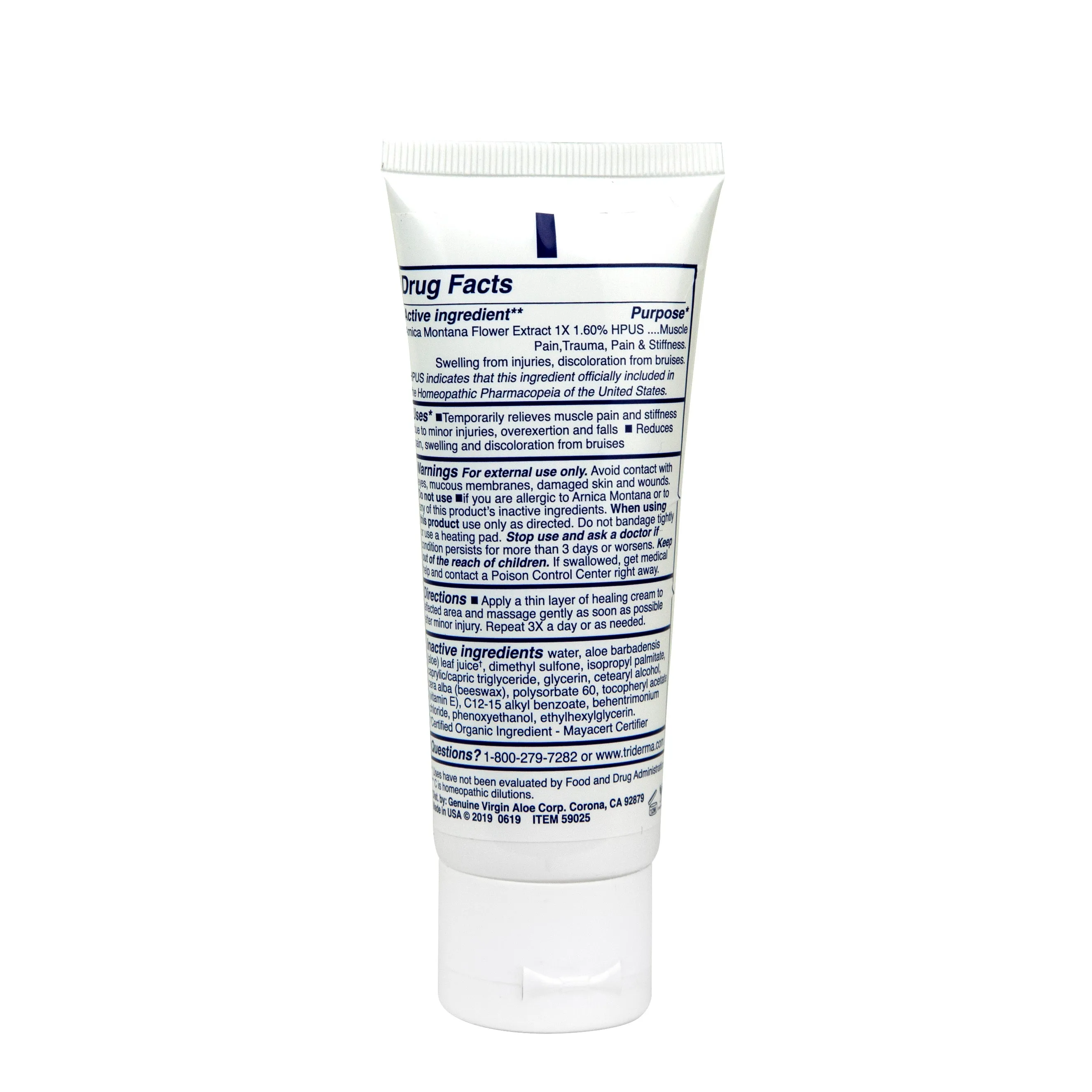 TriDerma Everyday Bruise Relief Cream, for Bruises, Itching and Redness