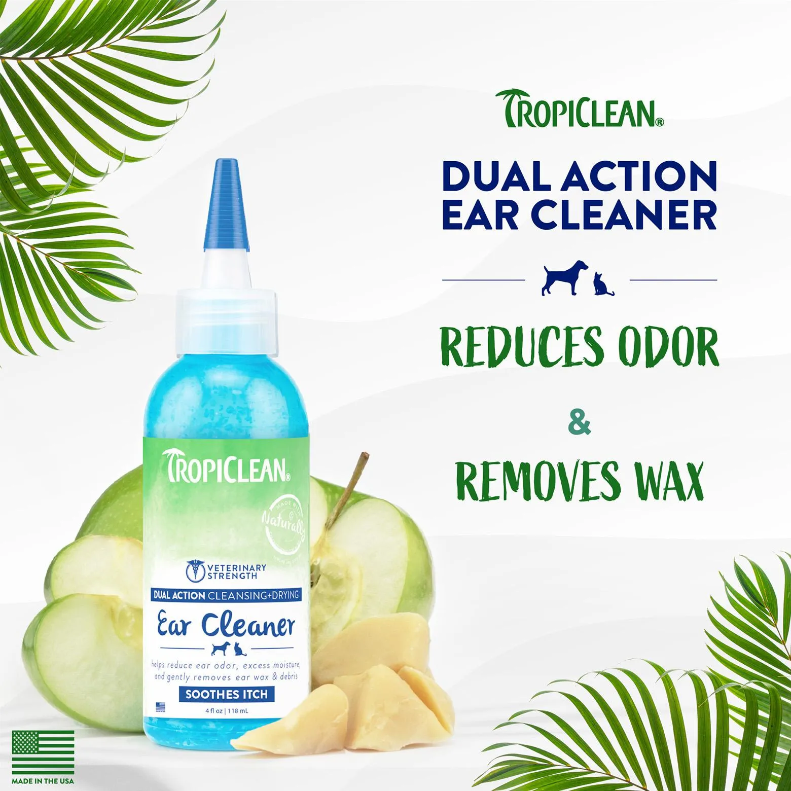 Tropiclean Dual Action Ear Cleaner 118ml