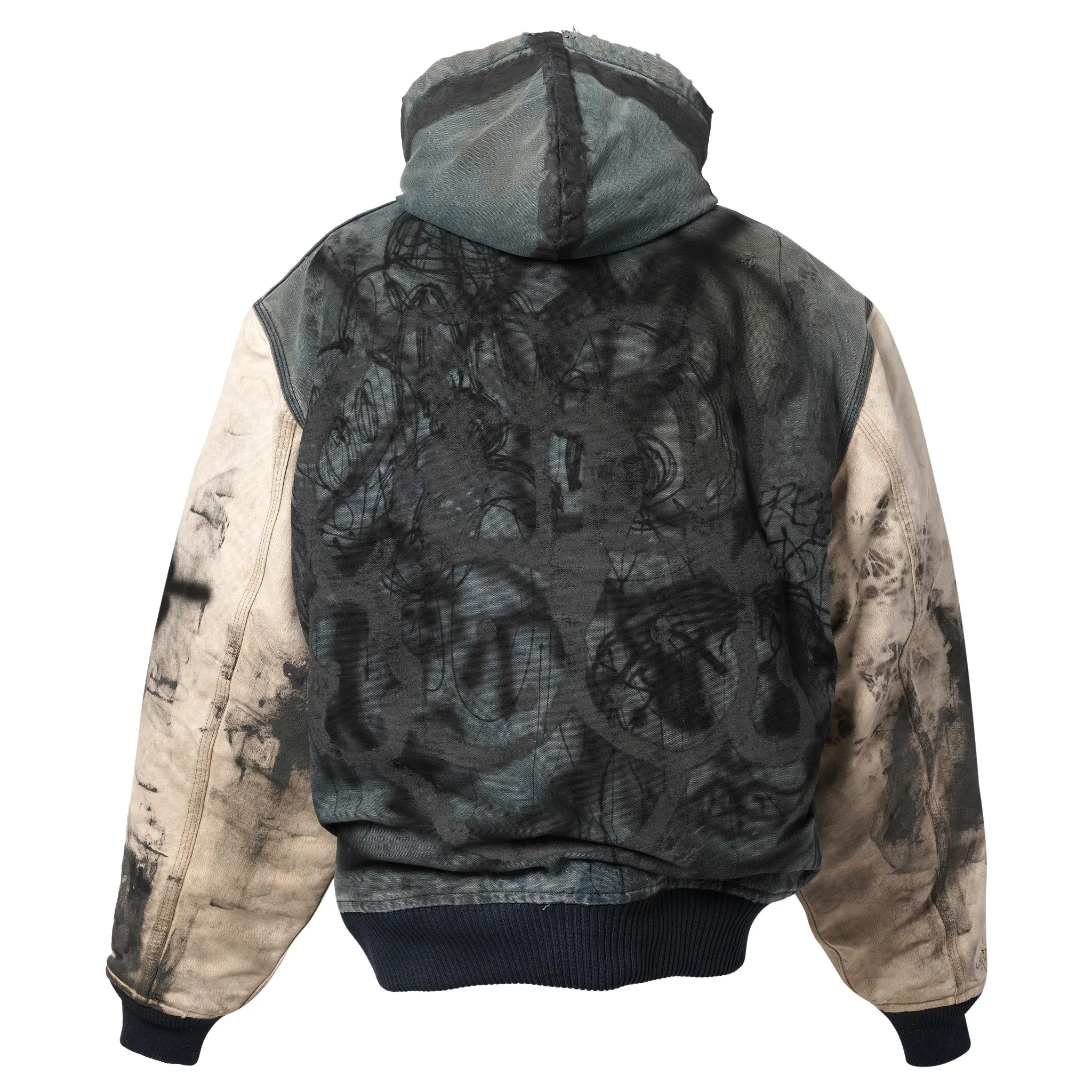 UP-CYCLE EMBROIDERED CARHARTT JACKETS 2-PACK / BLACK/CREAM