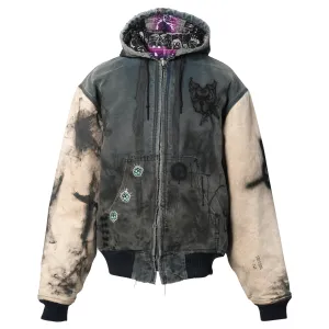 UP-CYCLE EMBROIDERED CARHARTT JACKETS 2-PACK / BLACK/CREAM
