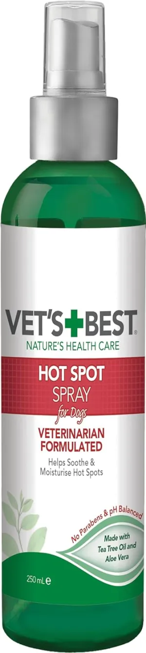 Vet's Best Hot Spot Relief Spray For Dogs, 8-oz