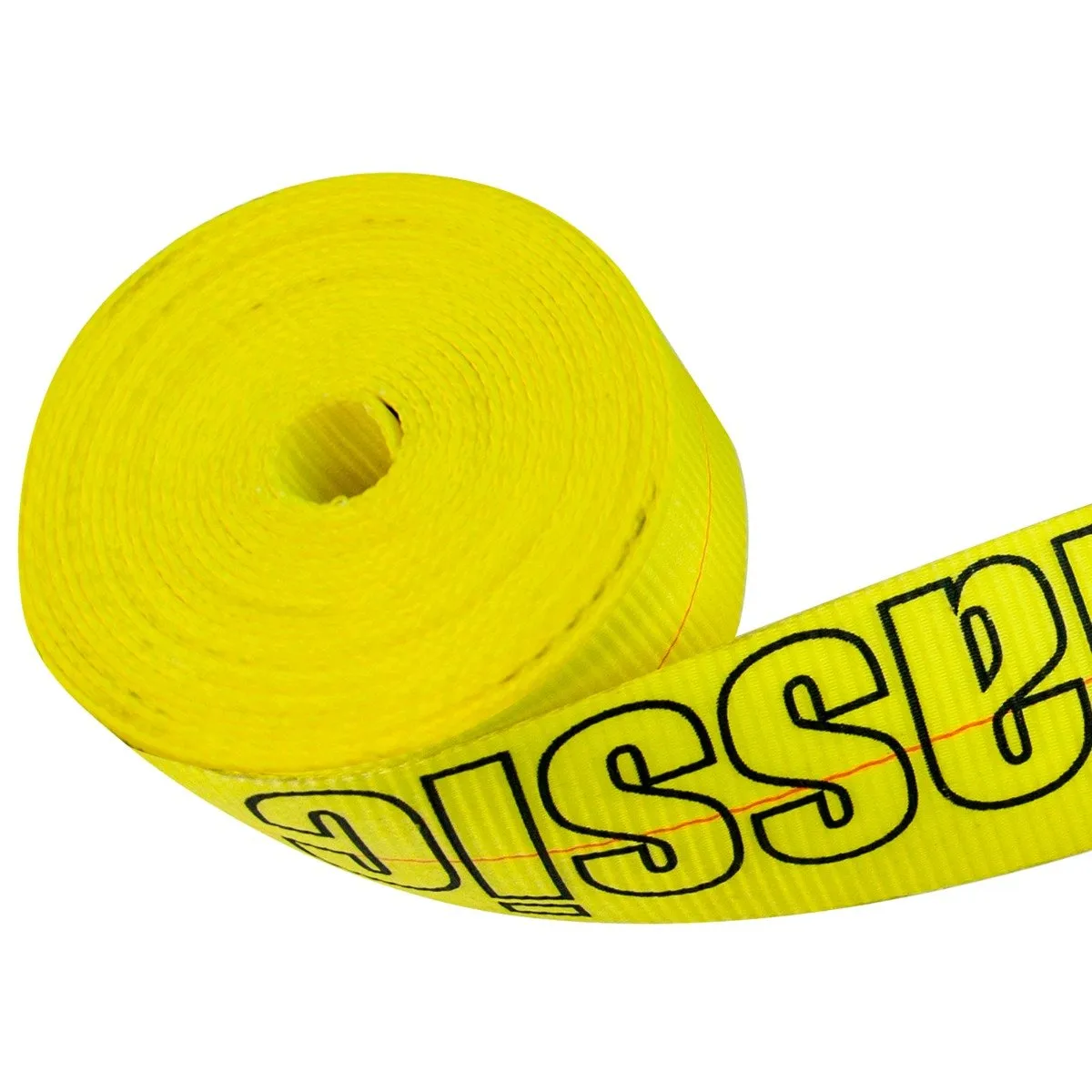 VULCAN Ratchet Strap with Wire Hooks - 3 Inch x 27 Foot - Classic Yellow - 5,000 Pound Safe Working Load